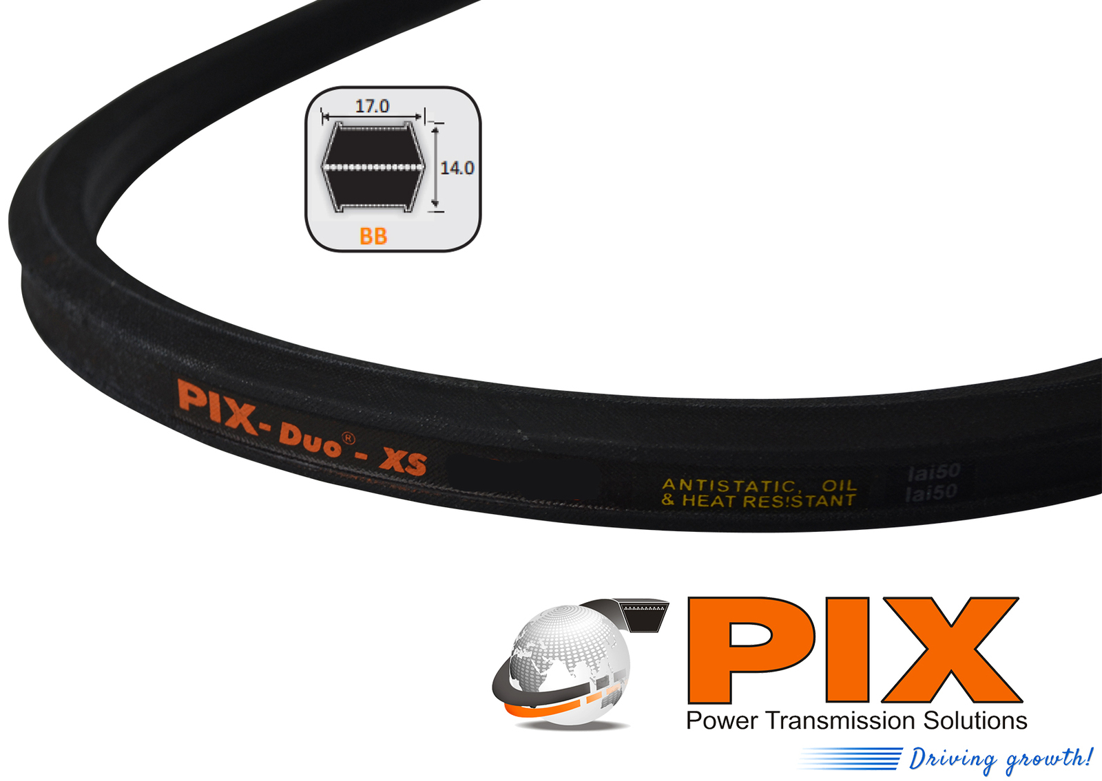 BB132 PIX Double Sided Vee Belt
