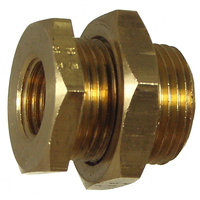 02N80-06 #80 3/8 NPT Female Bulkhead. 1''x14 UNF Male