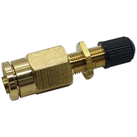 04-DBSV04 1/4'' Tube DOT Brass Shrader Bulkhead Inflation Valve