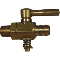 04-JT30502 JT3 5/16 Hose x 1/8 BSPT Male Barb Lever Tap