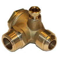04-NRV90-06 3/8 Tube X 3/8 Male 90 Deg Non Return Valve