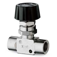 04-NV104PM08 1/2 F&F Brass Panel Mount Needle Valve