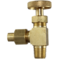 04-NV41SO0502 NV41SO 5/16 Tube x 1/8 BSPT Male Solder On Elbow Needle Valve
