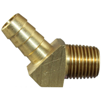 06-006D-0802 P6 1/2 Barb X 1/8 BSPT 45 Degree Male Elbow