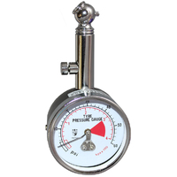 07-TG032 50mm Tyre Gauge. Hold On Angled Chuck. 0-60psi