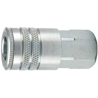 08-P260F4S 1/4 NPT Female US Industrial Coupling. 3/8 Body (Steel)