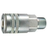 08-P260M4S 1/4 NPT Male US Industrial Coupling. 3/8 Body (Steel)