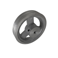 254mm (10") B Section Aluminium Pulley 2 Groove Pilot Bore - 1/2"