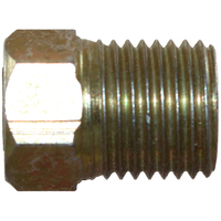 10-P4512 5mm Tube Nut. M10x1.25 Thread. 15mm Long. 7/16 Hex