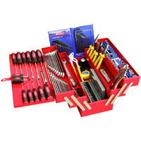 KC Tools 135 Piece AF & Metric Tool Kit, 5 Tray Cantilever Box
