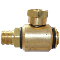 12-BH25N-0606 3/8 NPT Brass 90 Deg M&F 3000 PSI Swivel (7030)