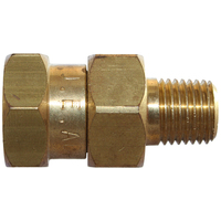 12-BH72N-0606 3/8 NPT Brass M&F 3000 PSI Swivel (7080)