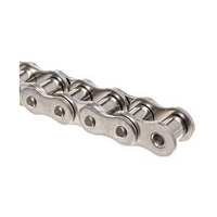 12B-1 KCM Premium Roller Chain 3/4 Inch Pitch BS Simplex Stainless Steel - Price per foot