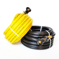 13-FR12-020FB 3/4 (20mm) Black Fire Reel Hose.  20m Coil.  Fitted.