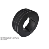 150mm SPC Section Cast Iron Pulley 3 Groove Taper Lock Centre