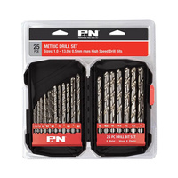 P&N Drill Set HSS 25pce Metric 1.0mm - 13.0mm 0.5mm increments