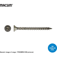 Decking Screw Torx Drive T17 304 Stainless
