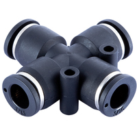 20-068-04 QF68 1/4 Tube Push-In Tee Cross