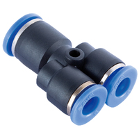 20-075R-02M04 QFM75R 1/8 Tube x 4mm Tube Push-In Reducing 'Y' Union