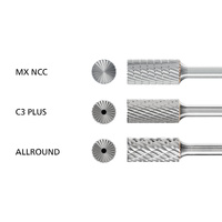 Cylindrical End Cut Burrs ZYAS 1/4" Shank
