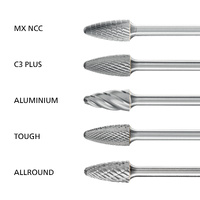Tree Radius Burr RBF 1/4" Shank SF