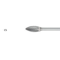 Miniature Burr B 3mm Shank - Flame Shape