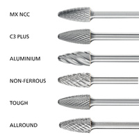 Tree Radius End Burr RBF 6mm Shank