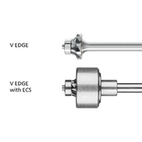 V Edge Concave & Radius Burrs with Bearing Guide 6mm Shank
