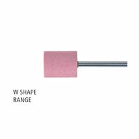 W Shape 3mm & 1/8" Shank Aluminium Oxide - Pink - O Hardness  