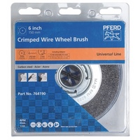 Bench Wheel Brushes with Arbor Hole RBU - Crimped