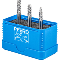 3pc Burr Set 6mm Shank - Tungsten Carbide - Cut ALLROUND 6mm HEAD