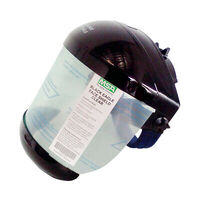 MSA Black Eagle Face Shield with Clear Visor & Chin Guard