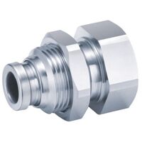 23-M031F-0404 4mm Tube x 1/4 BSP Stainless Steel Push-In Female Bulkhead Connector