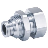 23-M031F-0604 6mm Tube x 1/4 BSP Stainless Steel Push-In Female Bulkhead Connector