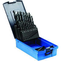 25pc Drill Bit Set HSSG STEEL Sizes 1.0mm - 13.0mm