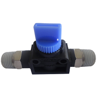 26-HM0202 1/8 BSPT Male In Line Relieving Shut-Off Valve