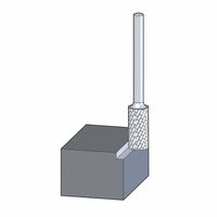 Cylindrical End Cut Burr ZYAS 6mm Shank  ZYAS 1225/6 NON-FERROUS