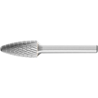 Tree Radius Burr RBF 1/4" Shank SF-5 RBF 12.7x25.4x6.35 MX NCC
