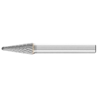 Cone Radius End Burr KEL 1/4" Shank SL-3 KEL 9.9x30.3x6.35 MX NCC