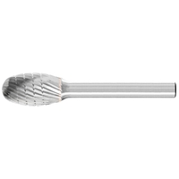 Oval Shape Burr TRE 1/4" Shank SE-5 TRE 12.7x22.2x6.35 MX NCC