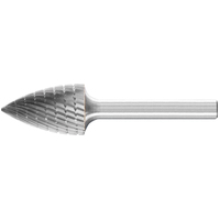 Flame Shape Burr B 1/4" Shank SH-6 B 15.9x36.5x6.35 MX NCC