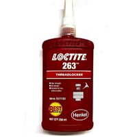 LOCTITE® 263 Threadlocker - High Strength - Red - 250ml Bottle