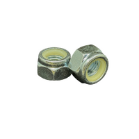 #10-24 UNC Nylon Insert Nyloc Nut NM (Standard) Grade 2 Zinc Plated