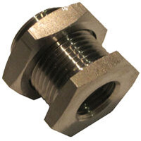 31-024FBH-06 3/8 BSP S/Steel Female Bulkhead Fitting (M26x1.5 Male)