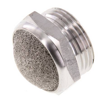 31-SF08 1/2 Stainless Steel Flat Silencer