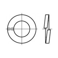 M3 Spring Lock Washer DIN 127B A4 / 316 Stainless Steel