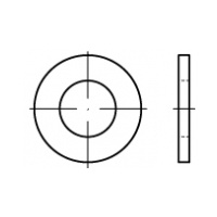 M30 Flat Round Washer Thru-Hardened High Tensile ASTM F436M Black