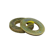 3/8" Flat Round Washer Thru-Hardened High Tensile ASTM F436 Zinc Yellow