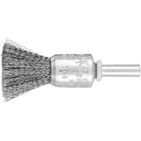 Pencil Brush 6mm Shaft Mounted - Crimped STEEL Wire  PBU 1516/6 ST 0.20