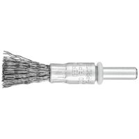 Pencil Brush 6mm Shaft Mounted - Crimped STEEL Wire  PBU 1010/6 ST 0.35